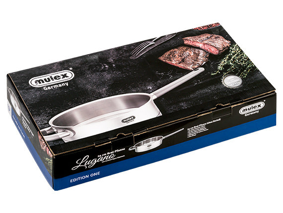 Mulex - Lugano Premium Edelstahl Bratpfanne 24cm
