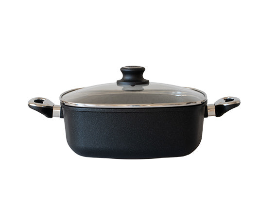 Gourmet-meets-quality "Gigant Newline" Viereckbräter mit Deckel