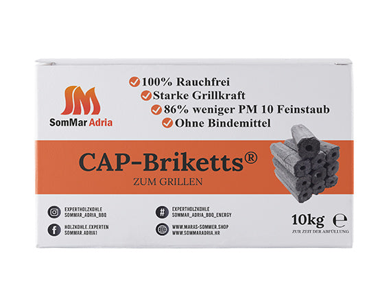Maras Sommer - 2x10kg Grill Briketts PREMIUM Plus