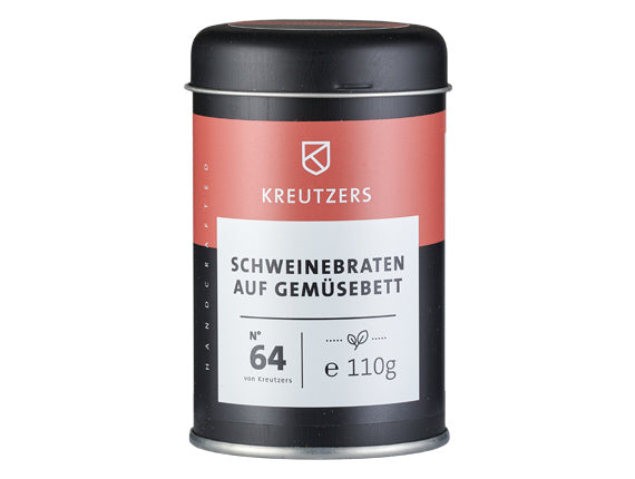 Schweinebraten auf Gemüsebett