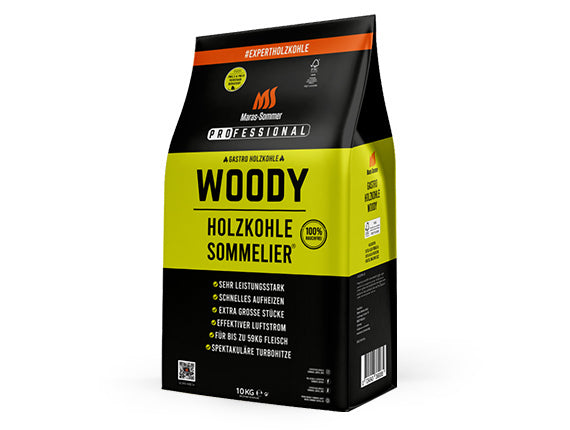 Maras Sommer - 2x10kg Holzkohle WOODY (feinstaubreduziert & rauchfrei)