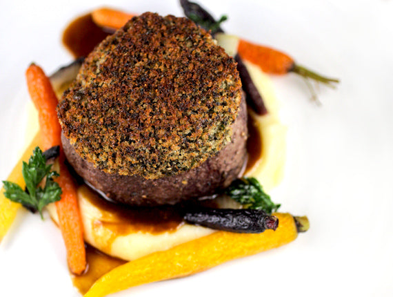 Rinderfilet mit Maronenkruste