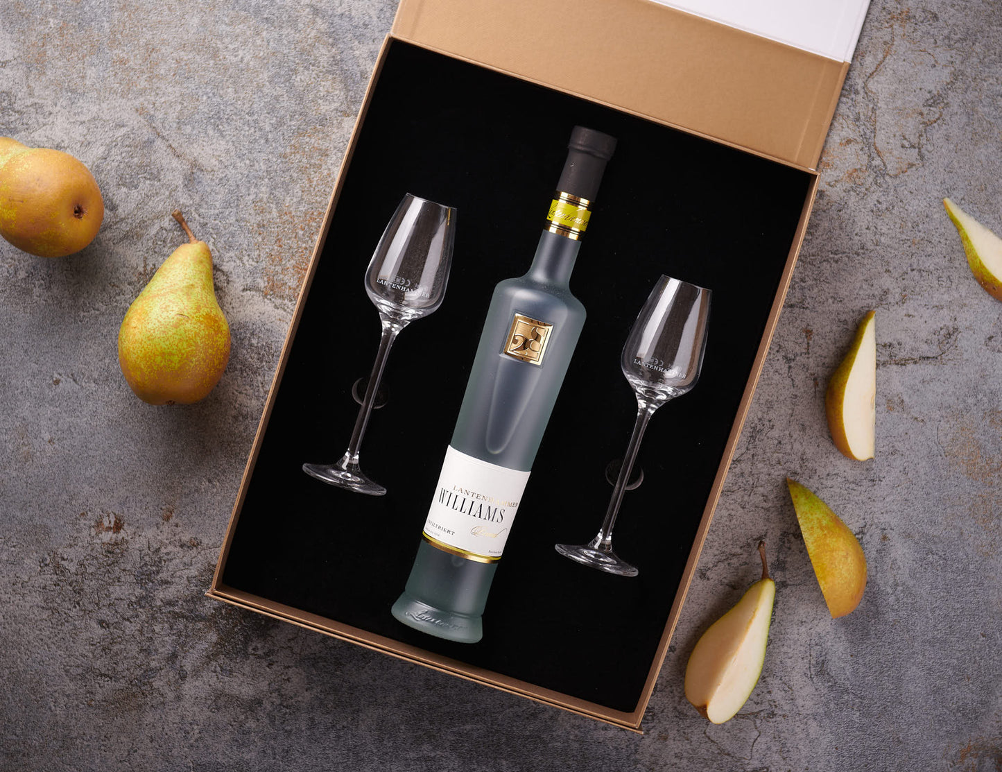 Sada jemné brandy Lantenhammer - hruška Williams