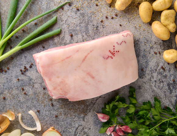 Schweine Unterschale mit Schwarte 1500g