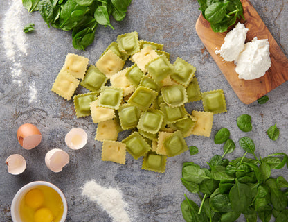 Těstoviny Sassella - špenát & ricotta ravioli 500g