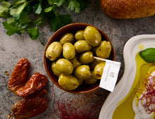 Grüne Oliven mit Kräutern 150g