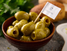 Grüne Oliven mit Kräutern 150g