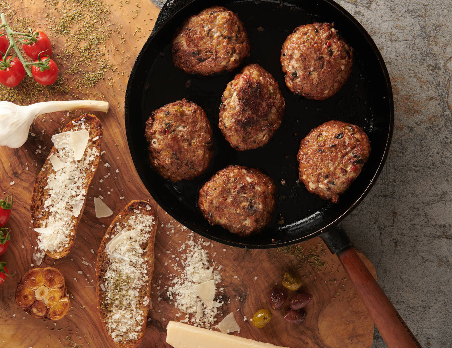 Pfannenfrikadellen Mediterran - 6 x 150g