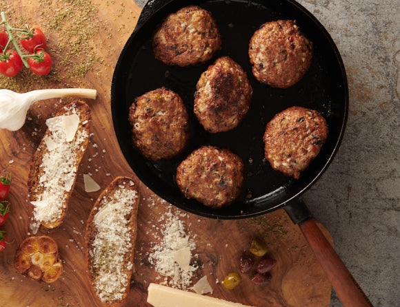 Pfannenfrikadellen Mediterran - 6 x 150g