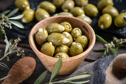 Mandeloliven mit Pesto 150g