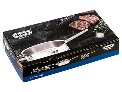 Mulex - Lugano Premium Edelstahl Bratpfanne 24cm