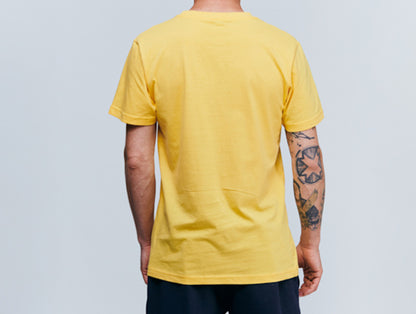 Die Schmiede – Pánské tričko KREUTZERS Basic s kulatým výstřihem (taxi yellow)
