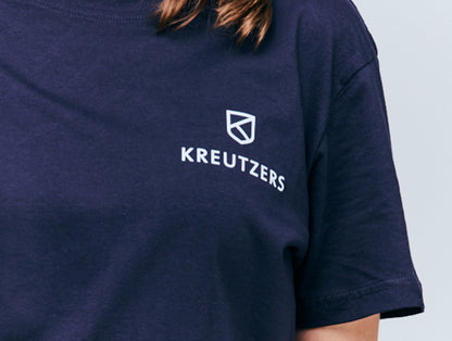 Die Schmiede – Dívčí tričko KREUTZERS Basic s kulatým výstřihem (námořnická modrá)
