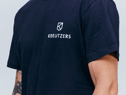 Die Schmiede – Pánské tričko KREUTZERS Basic s kulatým výstřihem (námořnická modrá)