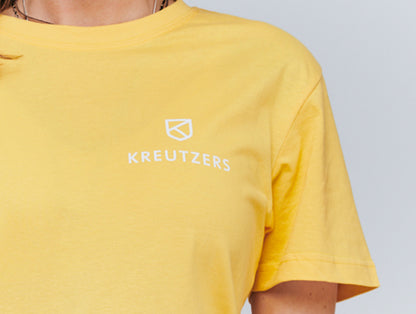Die Schmiede – Dívčí tričko KREUTZERS Basic s kulatým výstřihem (taxi yellow)