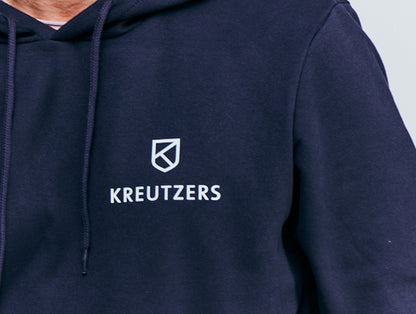 Die Schmiede – Pánská mikina s kapucí KREUTZERS Basic (námořnická modrá)