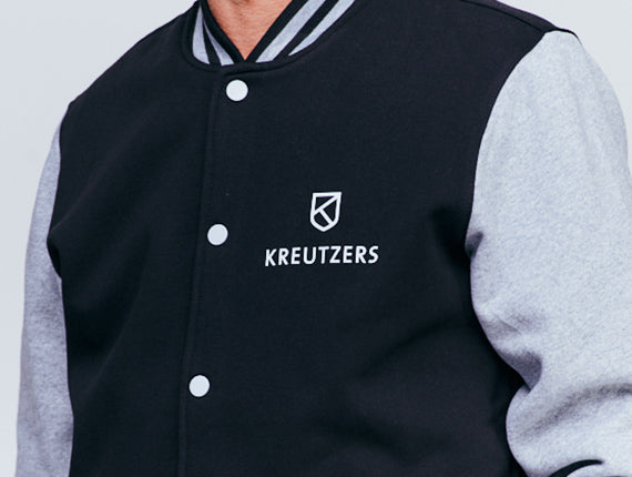 Die Schmiede – Pánská bunda KREUTZERS Basic College (černá s šedými melíry)