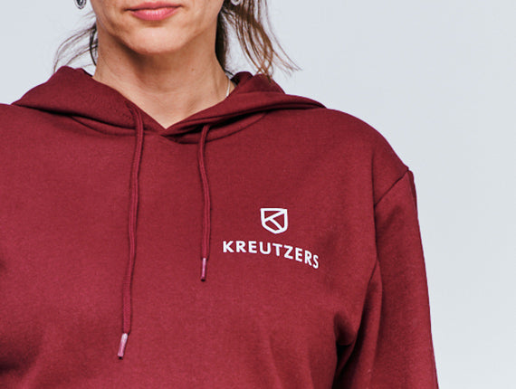 Die Schmiede – Dívčí mikina s kapucí KREUTZERS Basic (bordó)