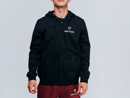 Die Schmiede – KREUTZERS Basic Zip Hoodie Men (černá)