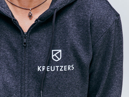Die Schmiede – Dívčí mikina s kapucí a zipem KREUTZERS Basic (antracitová)