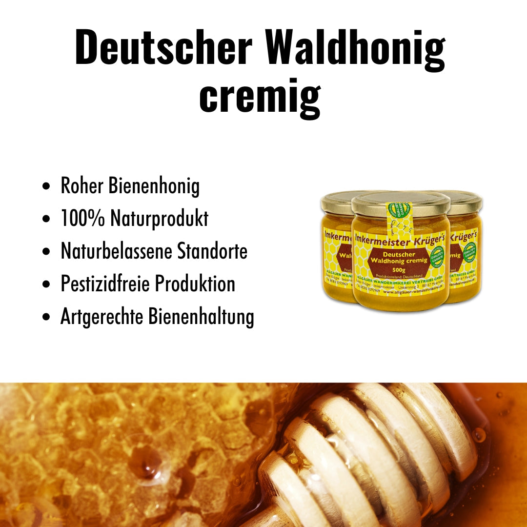 Deutscher Waldhonig cremig 500g