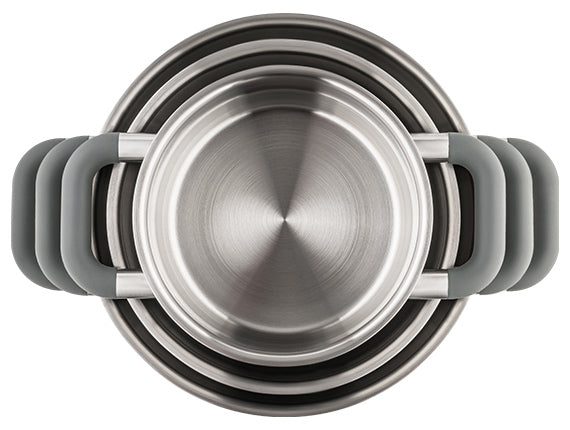 Mulex - Lugano Edelstahltopfset mit 3 Topfgrößen