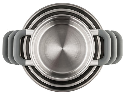 Mulex - Lugano Edelstahltopfset mit 3 Topfgrößen