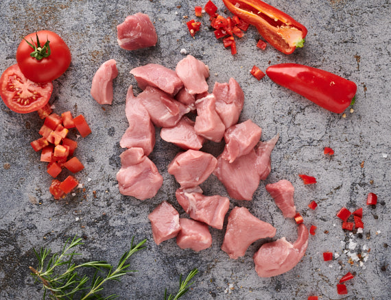 Schweinegulasch min. 1000g