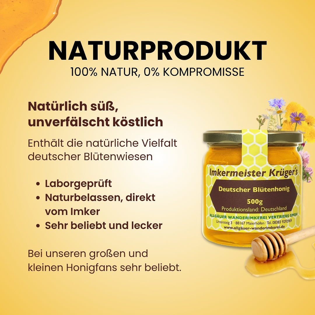 Deutscher Blütenhonig 500g
