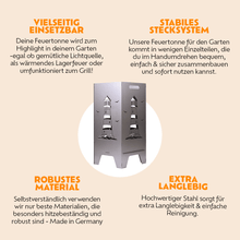 78cm Feuertonne "Leuchtturm"