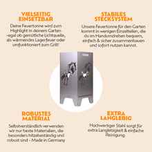 78cm Feuertonne "Pferd"