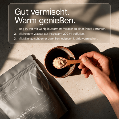 Knochenbrühe Pulver 500g – Weiderind aus Schweden