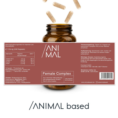 Female Complex - Grass Fed Organs mit Austern
