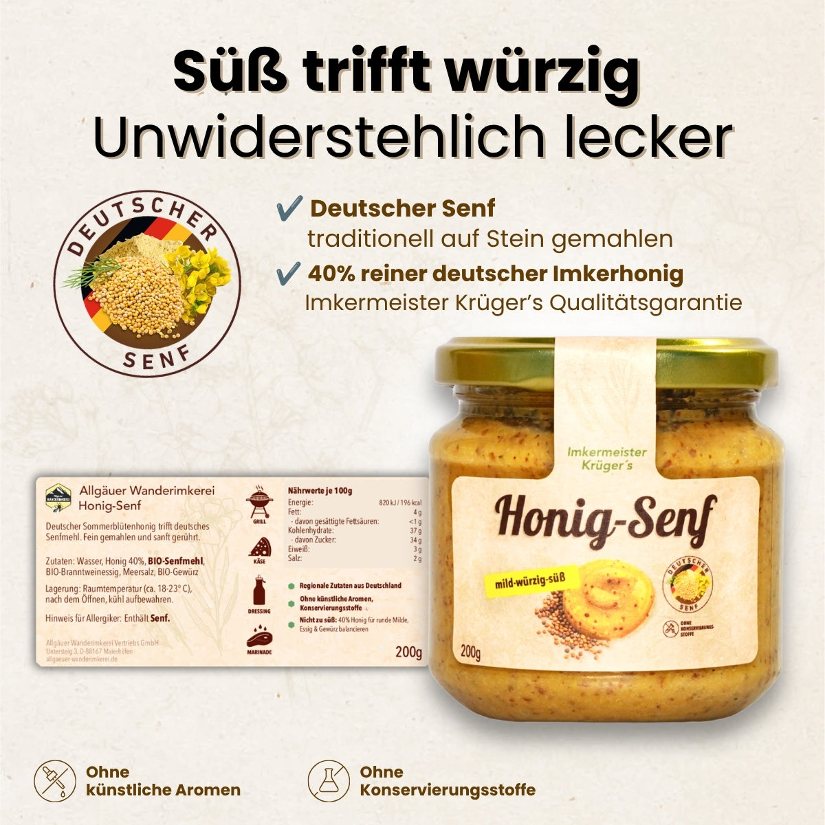 Honig-Senf 200g
