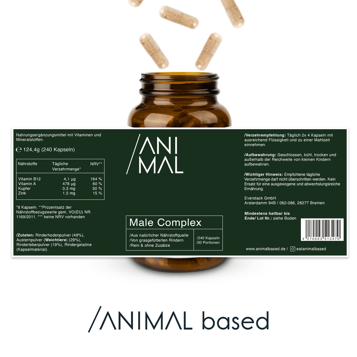 Male Complex - Grass Fed Beef Testicles