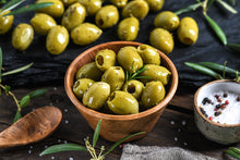 Grüne Oliven mit Kräutern 150g