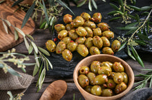 Grüne Oliven mit Mangosoße 150g