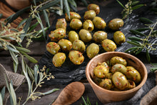 Grüne Oliven mit Mangosoße 150g