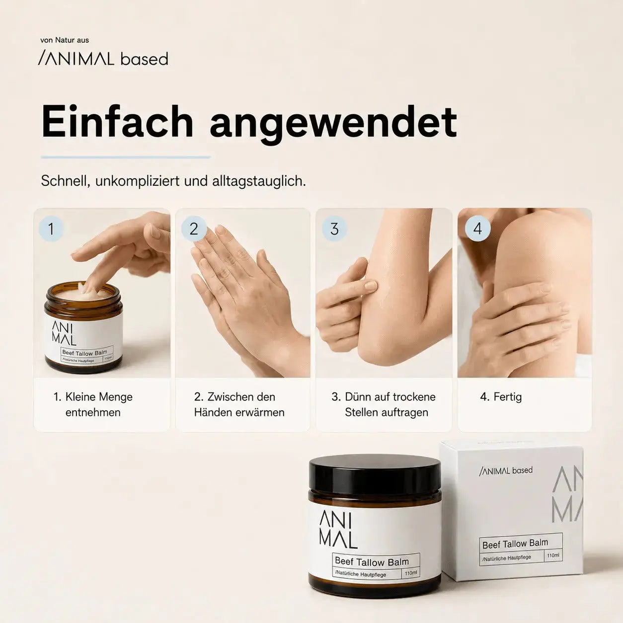 Beef Tallow Balm - Rindertalg Hautpflege - 110ml
