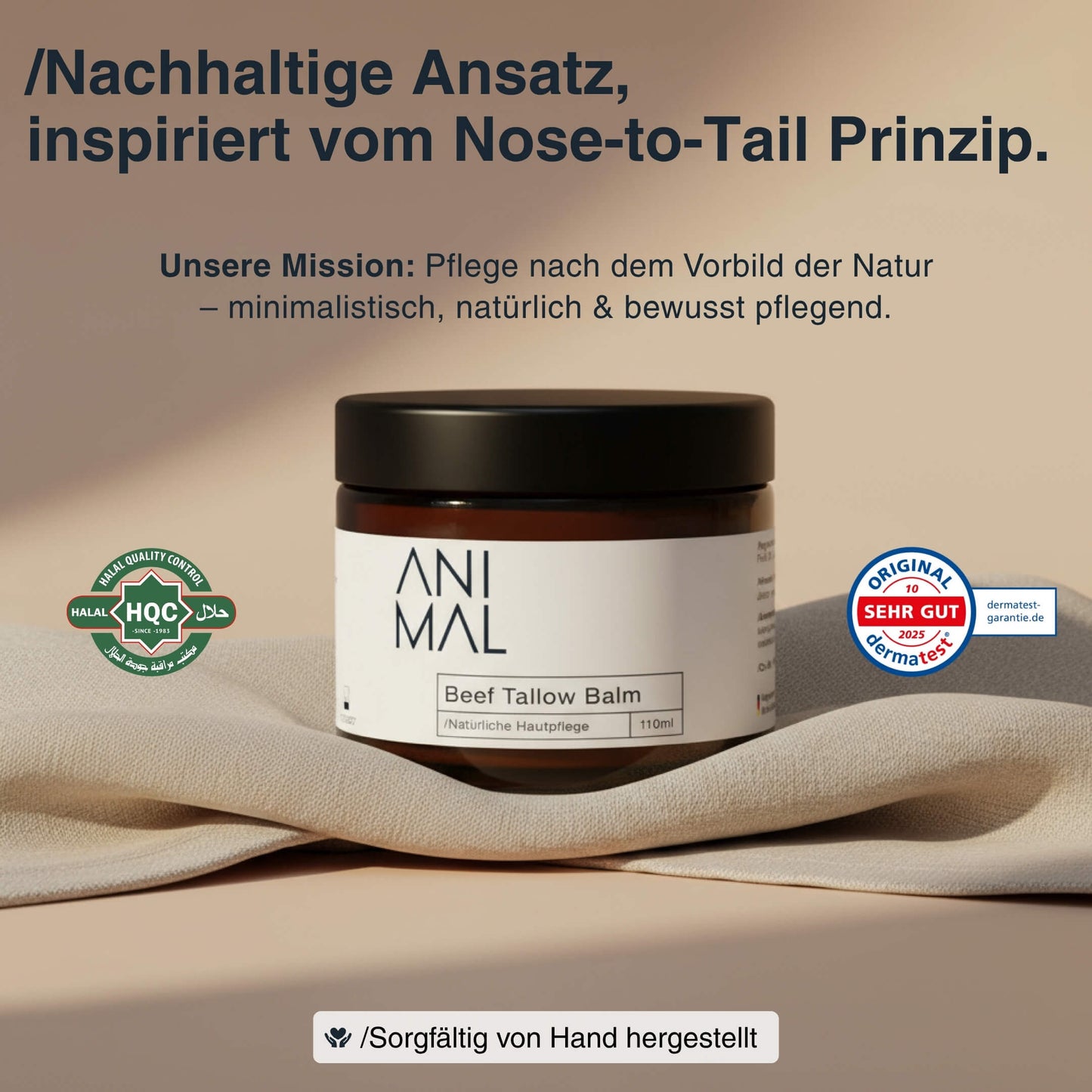 Beef Tallow Balm - Rindertalg Hautpflege - 110ml