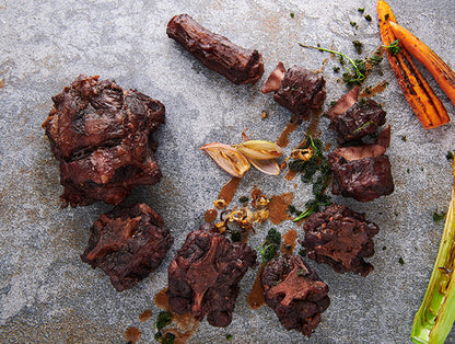 Charolais Ochsenschwanz in Scheiben