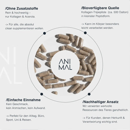 Collagen Tripeptide - mit natürlichem Vitamin C aus Acerola
