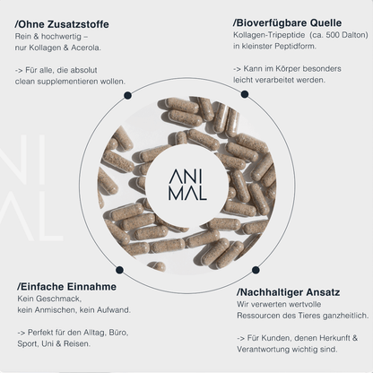 Collagen Tripeptide - mit natürlichem Vitamin C aus Acerola