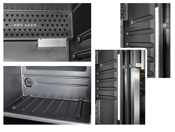 Dry Ager - DX 500 Premium S mit DX-LED Salzwand (Edelstahl)