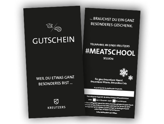 #MeatSchool Geschenkgutschein