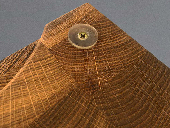 Holz4Home Prkénko z příčného řezu dubu s kostkovaným vzorem