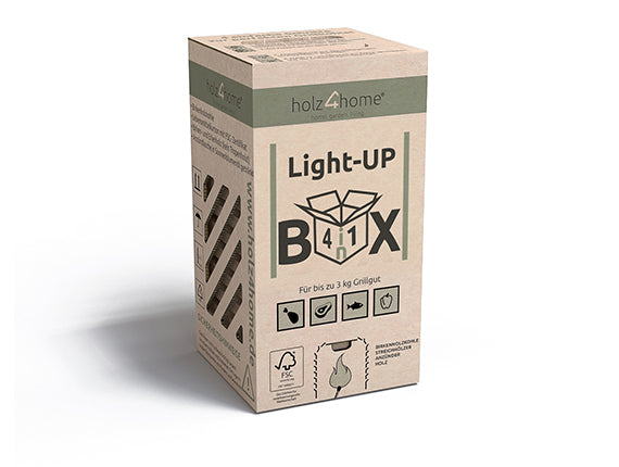 Holz4Home LIGHT UP - Grillbox Grillkohle (6x)