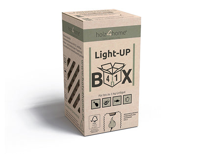 Holz4Home LIGHT UP - Grillbox Grillkohle (6x)