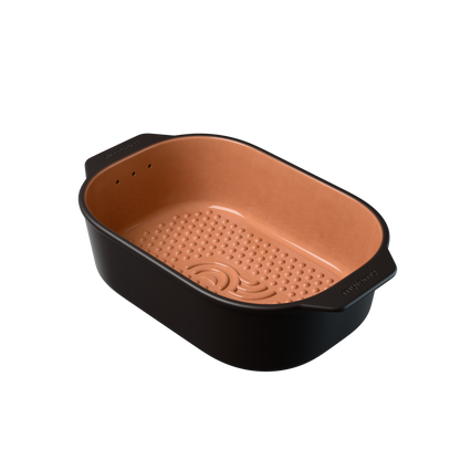 myromy Brot-Frische-Topf Keramik-Brottopf Coffee Edition · 6 L