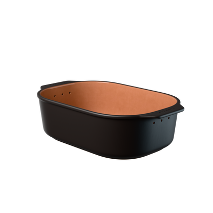 myromy Brot-Frische-Topf Keramik-Brottopf Coffee Edition · 6 L